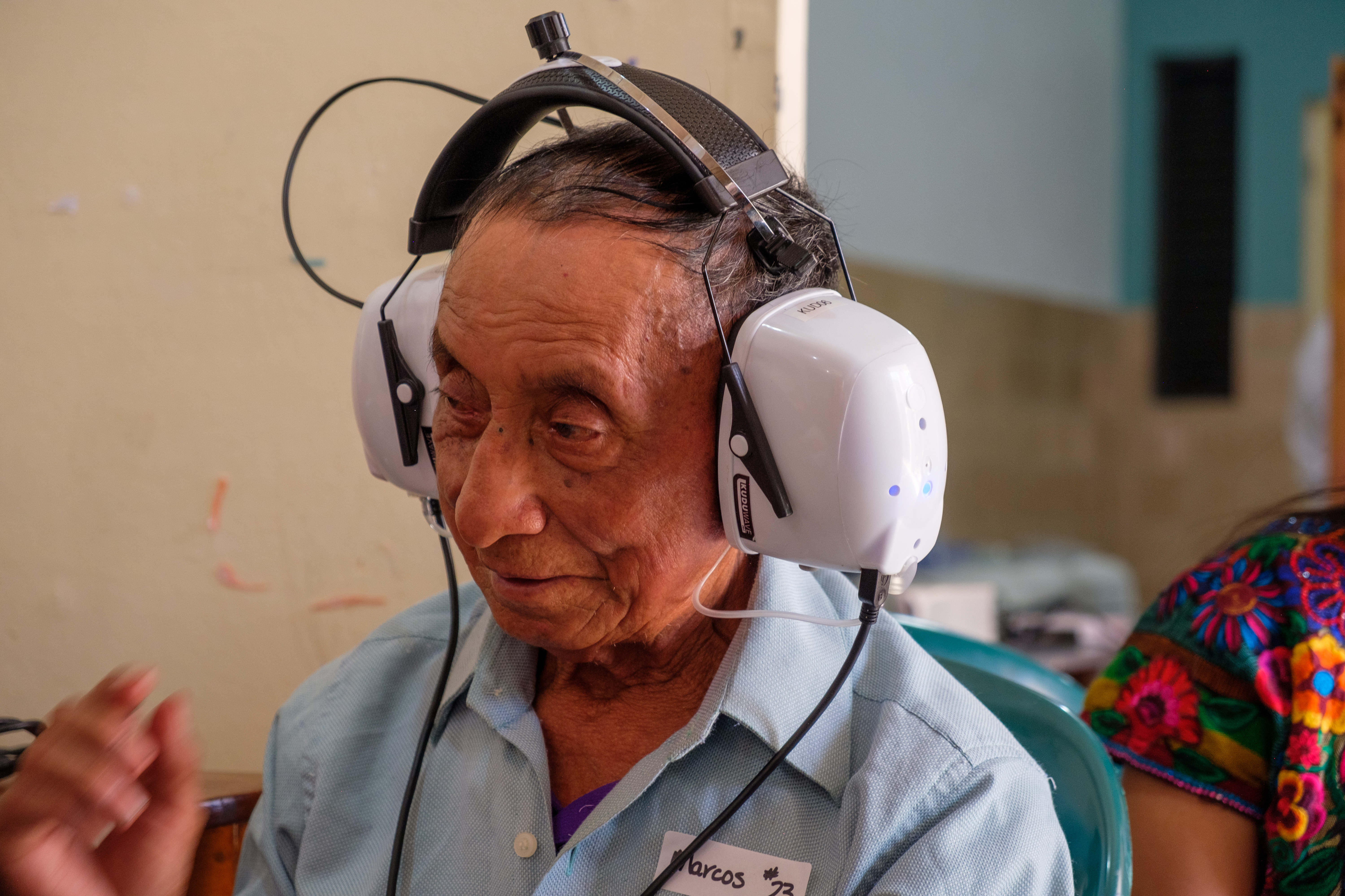 Gennesis Ayala providing hearing healthcare